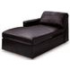 ModMax II Black Leather 4 Piece Double Chaise Sectional