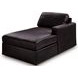 ModMax II Black Leather 3 Piece Sofa Chaise Sectional