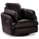 ModMax II Black Leather Swivel Glider Recliner