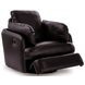 ModMax II Black Leather Swivel Glider Recliner