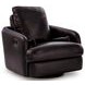 ModMax II Black Leather Swivel Glider Recliner