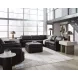 ModMax II Black Leather 5 Piece Sectional