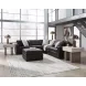 ModMax II Black Leather 5 Piece Sectional