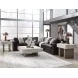 ModMax II Black Leather 5 Piece Sectional