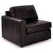 ModMax II Black Leather 2 Piece Modular Loveseat
