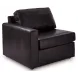 ModMax II Black Leather 3 Piece Modular 108" Sofa