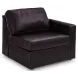 ModMax II Black Leather 3 Piece Modular 108" Sofa