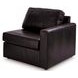 ModMax II Black Leather 2 Piece Modular Loveseat