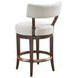 Giles Rendezvous White Upholstered Counter Height Stool