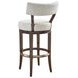 Giles Rendezvous White Upholstered Bar Stool