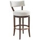 Giles Rendezvous White Upholstered Bar Stool