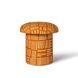 Lucy Rust Orange Upholstered Accent Stool
