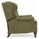 Kendall Oasis Olive Leather Push Thru The Arms Recliner with Nailhead Trim
