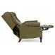 Kendall Oasis Olive Leather Push Thru The Arms Recliner with Nailhead Trim