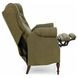 Kendall Oasis Olive Leather Push Thru The Arms Recliner with Nailhead Trim