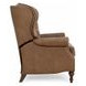 Kendall Oasis Walnut Leather Push Thru The Arms Recliner with Nailhead Trim