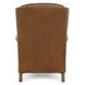 Kendall Oasis Walnut Leather Push Thru The Arms Recliner with Nailhead Trim