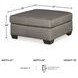 Darcy Cobblestone Ottoman
