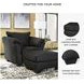 Darcy Black Ottoman