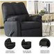 Darcy Black Rocker Recliner