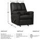 Darcy Black Rocker Recliner