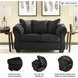 Darcy Black Loveseat