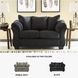 Darcy Black Loveseat
