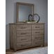 Dovetail Mystic Gray 8 Drawer Dresser