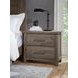 Dovetail Mystic Gray 2 Drawer Nightstand