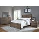 Dovetail Mystic Gray King Panel Bed