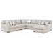 Laurelgrove Pebble 5-Piece Chaise Sectional