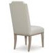 Monteverdi Beige Upholstered Host Side Chair with Nailhead Trim Set of 2