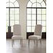 Monteverdi Beige Upholstered Host Side Chair with Nailhead Trim Set of 2