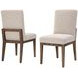Dovetail Aged Gray Performance Fabric Side Chair