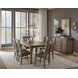 Dovetail Dining Aged Gray Dining Room Set