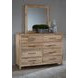 Dovetail Sun Bleached White 5 Drawer Standing Dresser