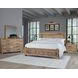 Dovetail Sun Bleached White King Poster Bed with California King Footboard