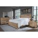 Dovetail Sun Bleached White King Poster Bed with California King Footboard