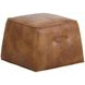 Ashford Tobacco Tan Upholstered Square Ottoman