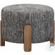 Jasper Salt And Pepper Accent Ottoman