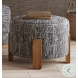 Jasper Salt And Pepper Accent Ottoman