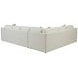 Rendezvous Cream 2 Piece Modular Westcliffe Sectional with Pillows