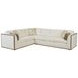 Rendezvous Cream 2 Piece Modular Westcliffe Sectional with Pillows