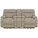Regenerator Burlap Zero Gravity Loveseat with Dual Power Lift Assist