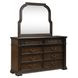 Provence Park Chateau Brown 8 Drawer Dresser with Mirror