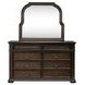 Provence Park Chateau Brown 8 Drawer Dresser with Mirror