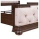 Provence Park Chateau Brown and Texture Cream King Upholstered Shelter Bed
