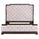 Provence Park Chateau Brown and Texture Cream Queen Upholstered Shelter Bed