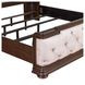 Provence Park Chateau Brown and Texture Cream Queen Upholstered Shelter Bed