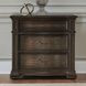 Provence Park Chateau Brown 3 Drawer Bedside Chest with USB Charging